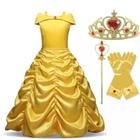 Kit Fantasia Luxo Princesas Disney A Bela E A Fera