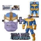 Kit Fantasia Mascara e Boneco 25cm Thanos Vingadores Hasbro