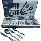 Kit Faqueiro Jogo Talheres Black Preto Aço Inox 24 Peças Sunshine