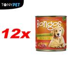 Kit Fardo Com 12 Bongos Enlatado Para Cães Sabor Carne 280g