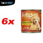 Kit Fardo Com 6 Bongos Enlatado Para Cães Sabor Carne 280g