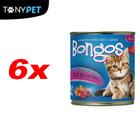 Kit Fardo Com 6 Bongos Enlatado Para Gatos Sabor Carne 280g