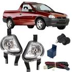 Kit farol auxiliar chevrolet corsa pickup 2000 ate 2002