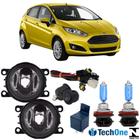 KIT Farol Auxiliar Ford Fiesta 2010 a 2014 Super Branca