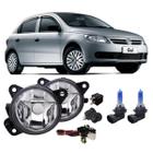 Kit farol auxiliar gol g5 2008 a 2013 vidro e super branca - BIBAS