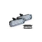 Kit Farol Auxiliar Slim Alumínio 4 LEDs 4W 12/24V Branco - Autopoli