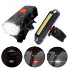 Kit Farol Bike Frontal Pisca Traseiro Led Usb Recarregável