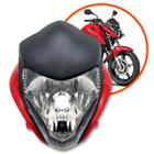 Kit farol completo com carenagem honda cb 300r 2009-2015 - vermelho - melc