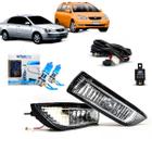 Kit Farol de Milha Corolla 2003 e 2004 Fielder 2005 2006 2007 + Par Lâmpadas Super Brancas H3 55W