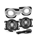 Kit Farol De Milha Kwid Moldura Cromo Botão Alternativo Colante - Suits STS912RN