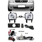 Kit Farol de Milha Neblina Chevrolet Meriva Botão Modelo Original + Kit Xenon 6000K 8000K ou Kit Lâmpada Super LED 6000K