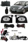 Kit Farol de Milha Neblina Honda New Civic 2006 2007 2008 + Kit Xenon 6000K 8000K ou Kit Lâmpada Super LED 6000K