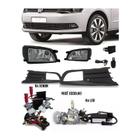 Kit Farol de Milha Neblina Vw Gol Voyage G6 2012 2013 2014 2015 Com Kit Xenon 6000K / 8000K ou Kit Lâmpada Super LED 6000K