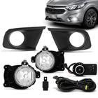 Kit Farol de Milha Onix Prisma Joy 2017 a 2022 Auxiliar Neblina Botão Original