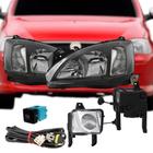 Kit Farol e Milha Corsa Montana Máscara Negra 2003 a 2007