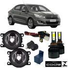 Kit farol milha citroen lounge 2013 a 2018 super led - BIBAS