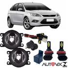 Kit FAROL MILHA FORD FOCUS 2009 a 2013 e SUPER BRANCA LED VD - BIBAS