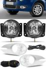 Kit Farol Milha Neblina Fiat Palio Elx 2008 À 2011 Botão