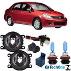 KIT FAROL MILHA Nissan Tiida 2008 a 2013 Super Branca