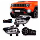 Kit Farol Milha Renegade 2022 Led Botão Modelo Original