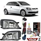 Kit farol milha volkswagen gol g6 2012 13 2014 15 2016 + led