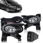 Kit Farol Neblina Milha Honda City 2009 2010 2011 ARO PRETO