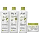 Kit Felps Cachos Shamp+Cond.500ml+Gelati. Fix.500ml+Masc300g