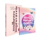 Kit Feminino  Minhas Anotações Bíblicas - Borboleta + Mulheres Improváveis