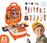Kit Ferramentas de Brinquedo Infantil com Acessórios e Maleta 3 em 1