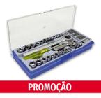 Kit Ferramentas Jogo Soquete Com Catraca 40 Pcs C/ Estojo