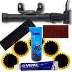 Kit Ferrramentas Bike Reparo Bomba De Ar Para Pneu Câmara Bike Bico Duplo Com Remendo A Frio 25mm Aro 29 Speed Gravel