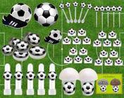 Kit Festa Bola De Futebol (branco) 265 Peças