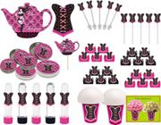 Kit Festa Chá De Lingerie (pink E Preto) 99 Peças (10 pessoas)