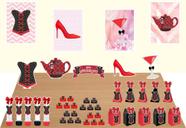 Kit Festa Chá de Lingerie Vermelho 104 peças (15 pessoas) cone milk