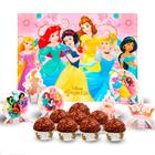 Kit festa completo 107 pçs decoração Princesas Disney Festa