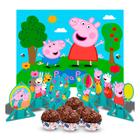 Kit festa completo 107pçs decoração Peppa pig aniversário