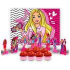 Kit festa completo 109 pçs decoração Barbie aniversário - Fastcolor