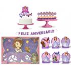 Kit festa Decoração Princesinha Sofia 39 pçs completa em EVA