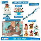 Kit Festa Fácil Aniversário Moana 39 Itens - Piffer