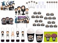 Kit Festa Família Addams Desenho 105 peças (10 pessoas)