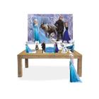 Kit Festa Frozen Elsa e Olaf 7 Display + Painel Aniversario