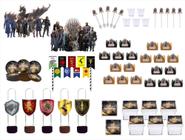 Kit festa Game Off Thrones 113 peças (10 pessoas)