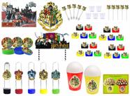 Kit festa Harry Potter Clãs (colorido) 105 peças (10 pessoas) - Produto artesanal