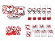 Kit Festa Hello Kitty vermelho 80 peças (20 pessoas)
