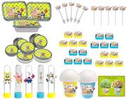 Kit Festa Infantil Bob Esponja 292 Peças (30 pessoas)