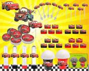 Kit Festa Infantil Carros 143 Peças (20 pessoas)