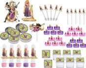 Kit Festa Infantil Enrolados (rapunzel) 107 Peças (10 pessoas) - Produto artesanal