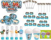 Kit Festa Infantil Fazendinha Menino 292 Peças (30 pessoas) - Produto artesanal