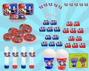 Kit festa Infantil Mario X Sonic 292 Peças (30 pessoas)