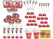 Kit Festa Infantil Minnie Vermelha 106 Peças